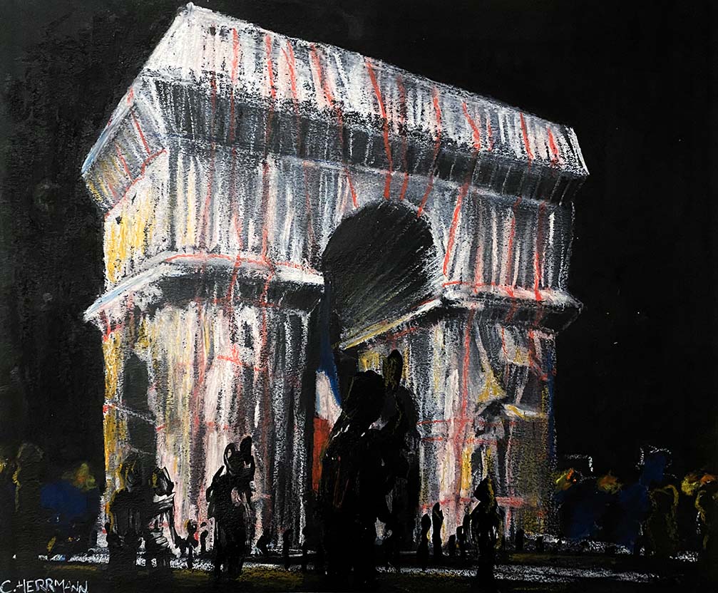 Titre: Arc de Triomphe de Christo / Dimensions: 29,7 x 42 cm