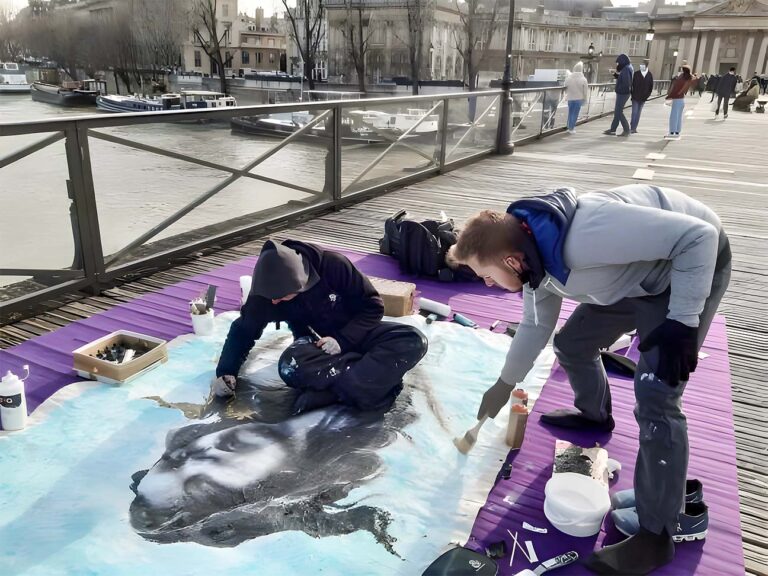 Llona Avec Sweb Au Pont Des Arts Paris 5