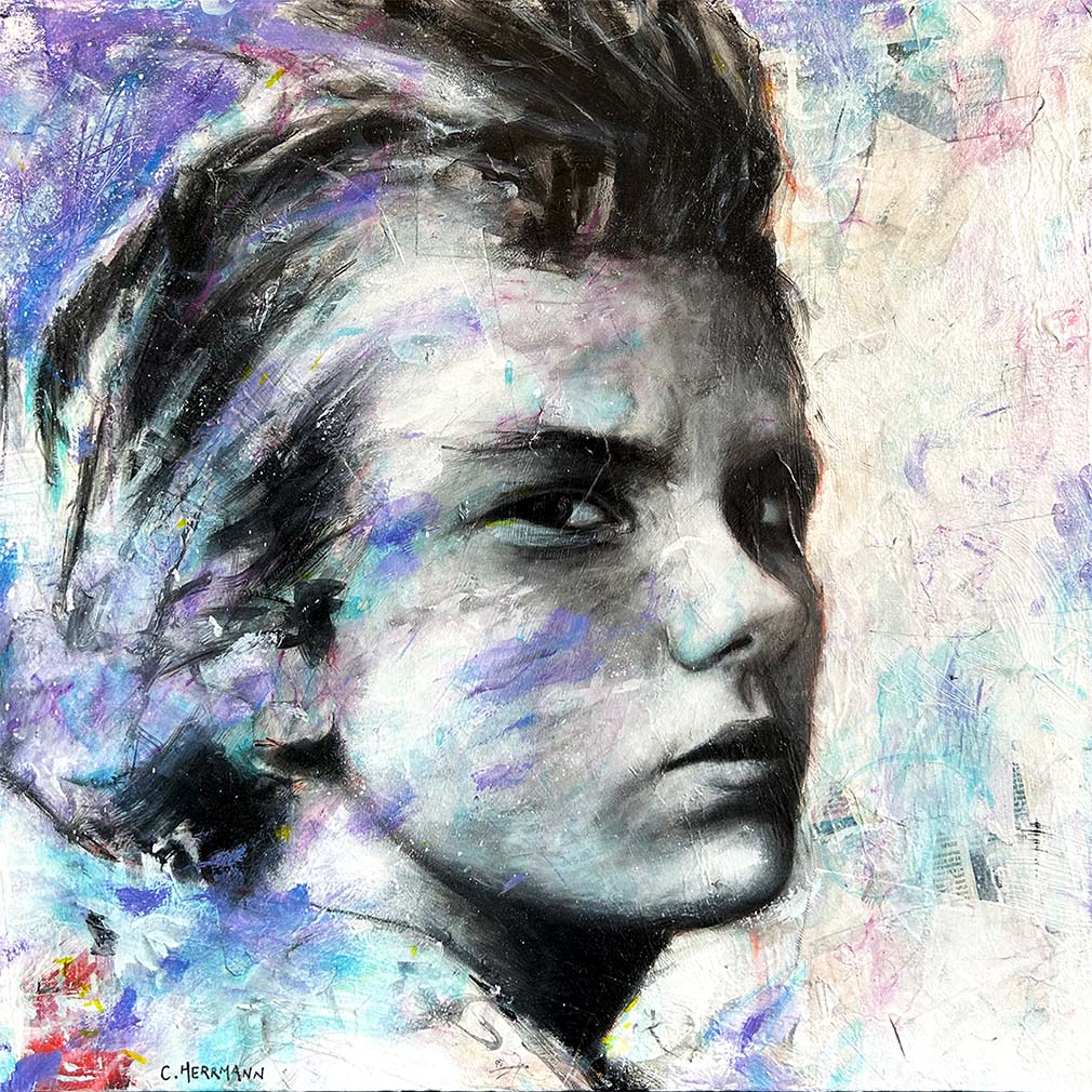 Titre: River Phoenix / Dimensions: 60 x 60 cm