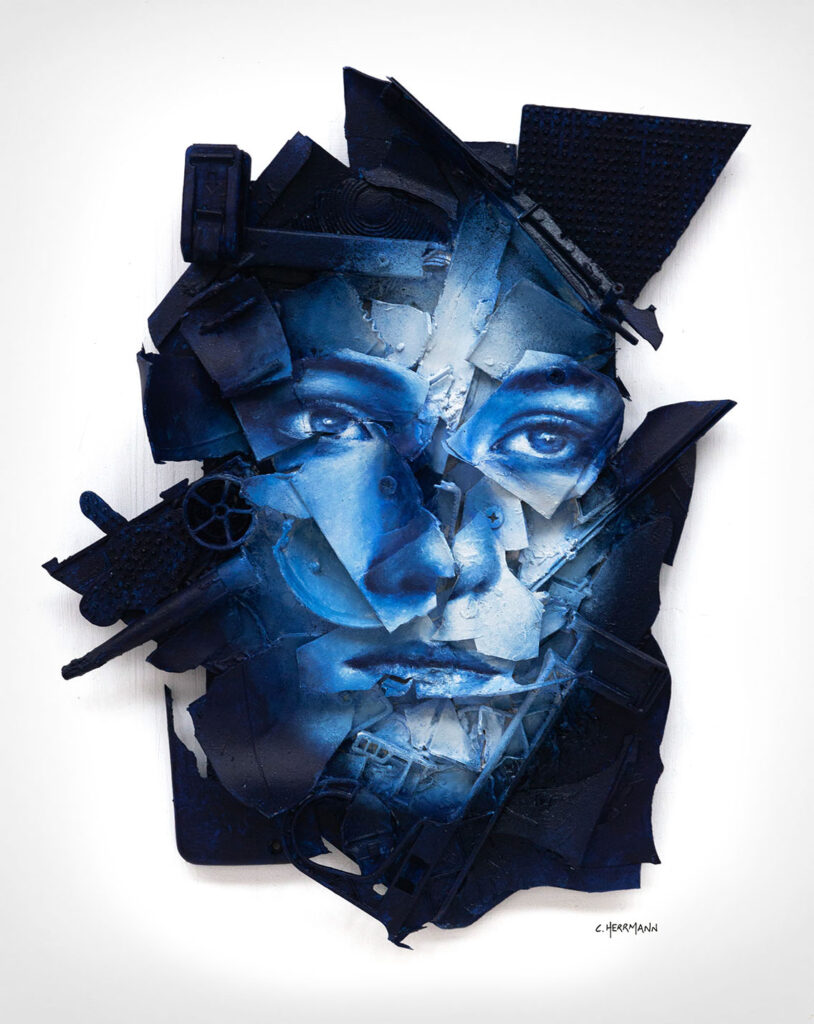 Titre: Submersion 5 / Dimensions: 34 x 43 cm (2025)