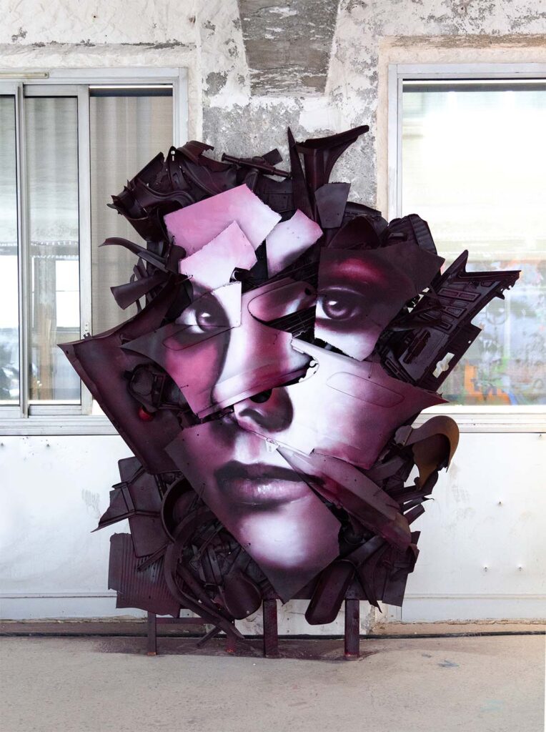 Titre: Life is a mixture / Dimensions: 210 x 230 cm (2025)